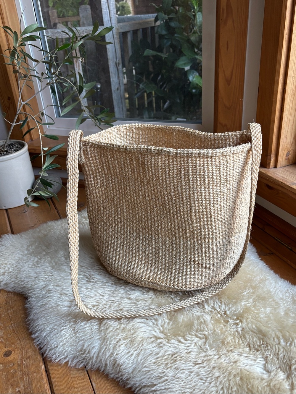 Boho Woven Basket Purse